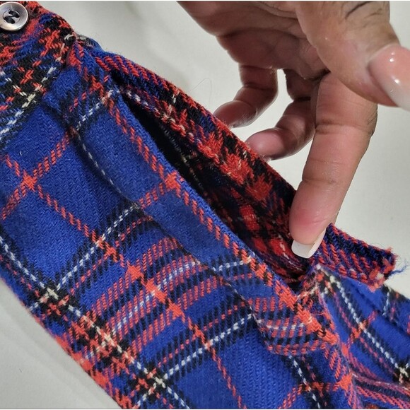 1950s Great Western All Wool Plaid Button Up Long Sleeve Shirt Size 14.5 FLAWS - Picture 12 of 14